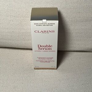 Clarins Double Serum in White and Red Packaging